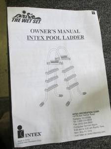 lot 219 image: the wet set new intex pool ladder ...