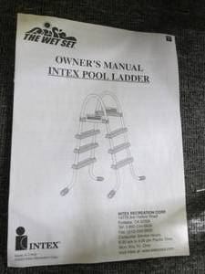 lot 222 image: the wet set new intex pool ladder ...