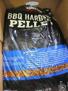 lot 228 image: 40lb bag of kirkland bbq hardwood p...