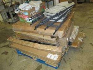 lot 231 image: pallet of shelving and more most it...