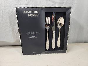 lot 16 image: New Hampton Forge Argent 45 Piece Silverware Set