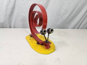lot 34 image: New Handmade Recycled Metal Snail