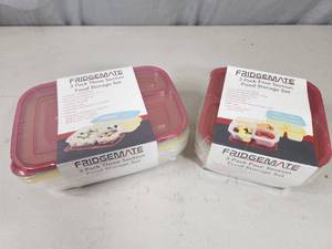 lot 41 image: 2 New Sets of Fridgemate Sectioned Food Storage