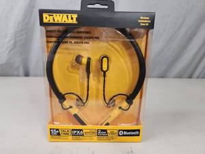 lot 52 image: New DeWalt Jobsite Wireless Earphones