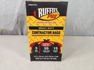 lot 83 image: New 55 Gallon Heavy Duty Contractor Bags
