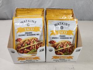 lot 130 image: 24 New Packs of Watkins Taco Seasoning Mixes