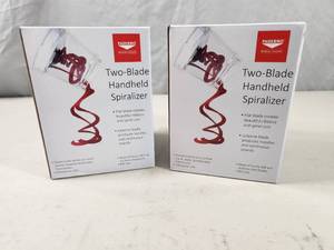 lot 155 image: 2 New Handheld Spiralizers