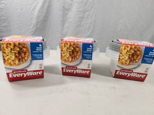 lot 159 image: 3 New Sets of GoodCook EveryWare Food Storage Containers