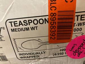 lot 114 image: Plastic Spoons