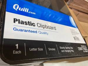 lot 132 image: Plastic Clipboards