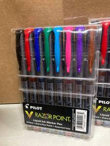 lot 22 image: Pilot Razor Point Marker Pens