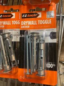 lot 97 image: Heavy Duty Drywall Anchors