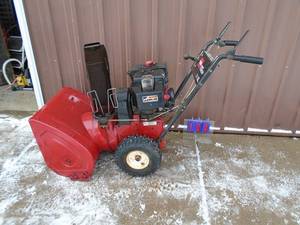 Toro 824 XL snow blower. Used condition. Tested & works. As shown.