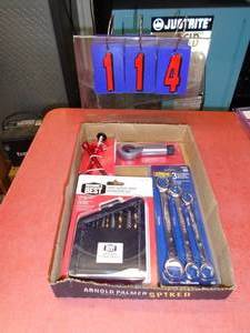 Flat of tools. As shown.