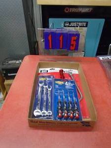 Flat of tools. As shown.