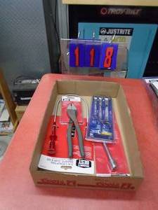 Flat of tools. As shown.