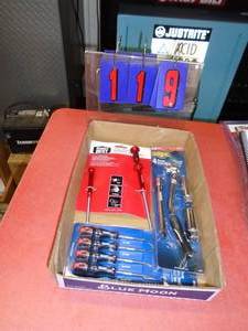 Flat of tools. As shown.