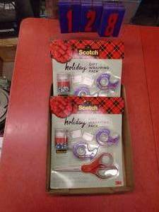 2 packs of 3M christmas wrap kits. As shown.
