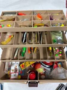 lot 13 image: Tacklebox full of Fishing Tackle