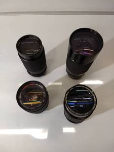 lot 11 image: Lot of Camera Lenses (Albinar  Sakar  Amprokinon)