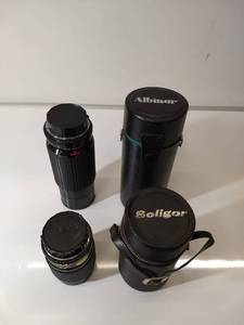 lot 13 image: Soligor and Albinar Camera Lens and Lens Cases