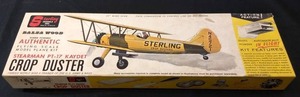 lot 36 image: Sterling Stearman PT-17 Kaydet Crop Duster Balsa Wood Flying Model Airplane Kit