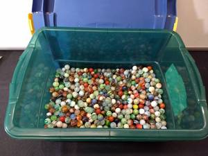 lot 66 image: Huge Assortment of Vintage Marbles