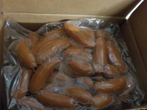 lot 33 image: 11 lb. Bag Frozen Knockwurst...
