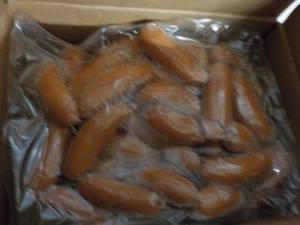 lot 34 image: 11 lb. Bag Frozen Knockwurst...