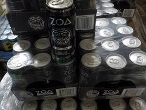 lot 53 image: 2 - 12 packs ZOA Zero Sugar Energy ...