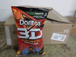 lot 56 image: Case of 8 - 7 14 oz Bags Doritos 3...