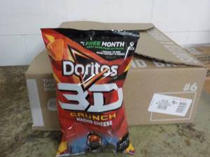 lot 59 image: Case of 8 - 7 14 oz Bags Doritos 3...