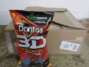 lot 61 image: Case of 8 - 7 14 oz Bags Doritos 3...