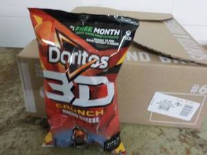 lot 62 image: Case of 8 - 7 14 oz Bags Doritos 3...