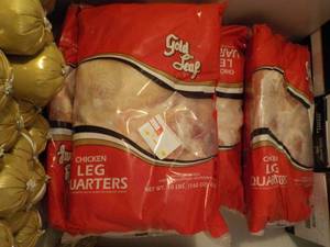 lot 85 image: 10 lb. Bag Frozen Chicken Leg Quart...