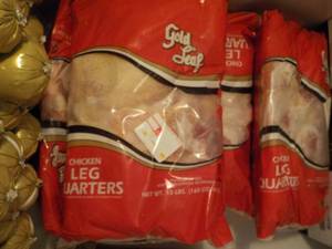lot 86 image: 10 lb. Bag Frozen Chicken Leg Quart...