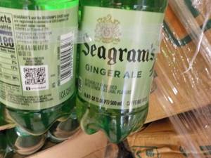 lot 92 image: 24 Pack Seagrams Ginger Ale...