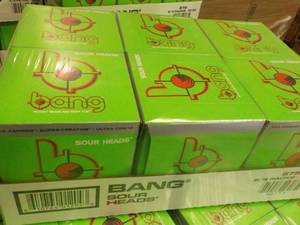 lot 98 image: 24 Pack Bang Sour Heads...