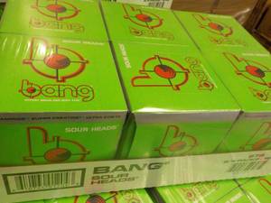 lot 99 image: 24 Pack Bang Sour Heads...