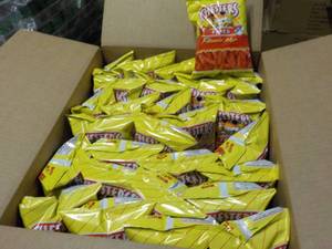 lot 135 image: Case of Chesters Flamin Hot Fries...