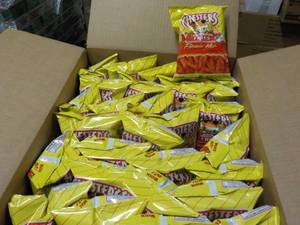 lot 136 image: Case of Chesters Flamin Hot Fries...