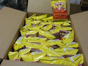 lot 137 image: Case of Chesters Flamin Hot Fries...