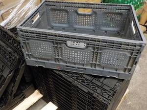 lot 142 image: 4 Plastic Collapsible Crates...