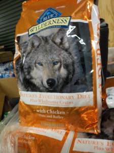 lot 162 image: 24 lb. Bag Blue Wilderness High Pro...