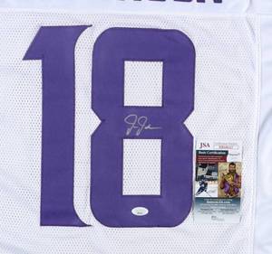 Justin Jefferson Signed White Minnesota Vikings&nbspPro Style Jersey JSA Authentication