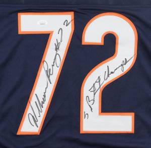 William The Refrigerator Perry Signed Blue Chicago Bears Pro Style Jersey Inscribed S.B. XX Champs JSA Authentication