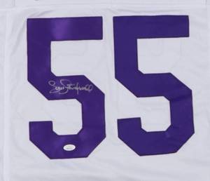 Scott Studwell Signed White Minnesota Vikings Pro Style Jersey JSA Authentication