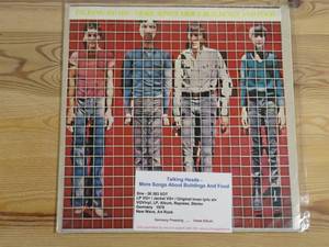 lot 38 image: Talking Heads - More Songs About Buildings And Food - 1978 - Vinyl Record LP
