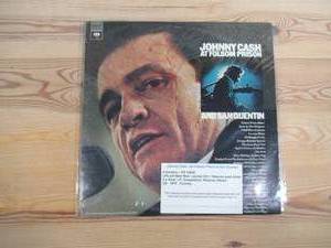 lot 57 image: Johnny Cash - At Folsom Prison & San Quentin - 1974 - 2 LPsVinyl Records