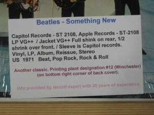 lot 105 image: The Beatles - Something New - 1971 - Vinyl Record LP
